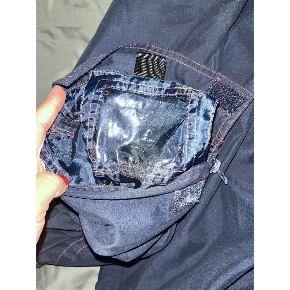 Pure Bull Mens Track Cargo Pants Navy‎ Blue Size Small With Multiple Pockets
